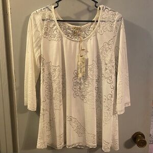 Elegant white Lace Women's Top